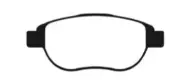 EBC Yellowstuff Brake Pad Set, Front for 12 - 15 Fiat 500 DP41375R (for: Fiat)