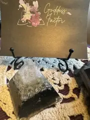 Small Orgonite W/Shungite Pyramid Citrine