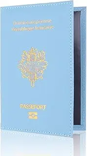 [CHUAN boutique] Passport Cover EU France Passport Holder PU Passport Cover Bank Card Bag Travel Document Leather Passport Wallet