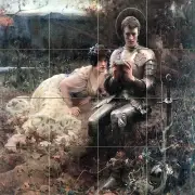 Art Arthur Hacker Fantasy Mural Ceramic Backsplash Bath Tile #492