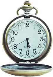 [VALICLUD] Vintage Pocket Watch for Women and Men Elegant Mechanical Antique Design Decorative Flip Watch Unique present for All Ages Lightweight Compact Accessory