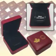 Royal Canadian Mint Purple Clamshell Box with RCM Logo (38mm coin) 100 count