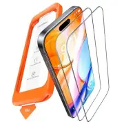 Top 9H+ Glass for iPhone 15 Pro Screen Protector [Military Grade Shatterproof