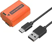 SMALLRIG 1030mAh Replacement USB-C Battery for Sony NP-FW50, for Sony A7S II/ZV-E10, A7S, A7R, A6400, A6500, A6300, A5000, A5100, A6000, RX10, 2.25H Fast Charging - 4965