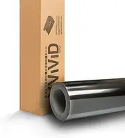 VViViD Standard Gloss Chrome Black Vinyl Wrap Adhesive Film Roll (17.75 x 60)