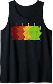 [Disney] Pixar Toy Story Aliens Silhouette Stack Tank Top