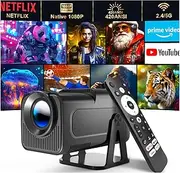 Magcubic HY320 NTV Netflix Officially Android 13 Projector with 1080P 500ANSI Prime Video YouTube WiFi BT5.2 Portable