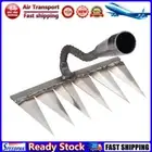 LF# Garden Rake Metal Harrow Gardening Weeding Rake Farm Tool (6 teeth)