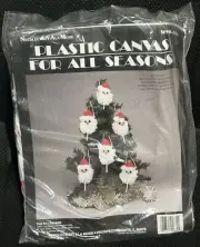 Needlecraft Plastic Canvas For All Seasons Santa's Lollipop Treats Ornaments