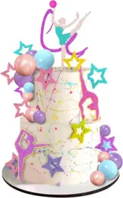 27 PCS Gymnastics Cake Toppers Balls Cake Decoratios Gymnastics Birthday Party D