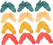 12 Pairs Disposable Pedicure Slippers Sliers Fpr Eva Material Small Lightweight for Hotel Motel Party