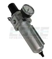 HEAVY DUTY FILTER REGULATOR FOR COMPRESSED AIR TUBING, PIPING, COMPRESSOR, 1/2"