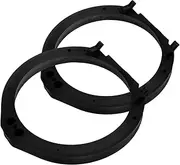 GANAZONO 1 Pair Solid Speaker Adapter Rings for Front Door Speakers Durable Plastic Audio Spacer Mounting Bracket for Car Stereo System Effortless Installation for Enhanced Sound