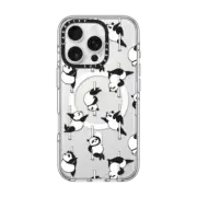 iPhone 16 Pro Clear Case MagSafe Compatible Panda Pole Dancing Club