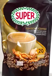 Super Ginseng Instant Coffee 20 Sachets x 20g ( Pack of 24 )~7/09/2026