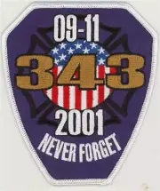 91101 343 Never Forget Purple Patch (4")