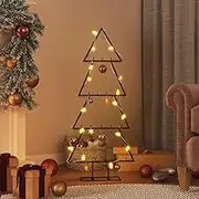 VRAXO Metal Christmas Tree for Decoration Black 90 cm -1.91KG,359592