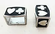 Jeremiah Watt Card Suit Keeper Buckle Loop Horse Tack Belt Sizes Stainless Steel