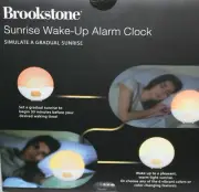 Brookstone Sunrise Wake Up Alarm Clock