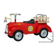 Childs Ride on Fire Engine Foot to Floor Scoot-Ster