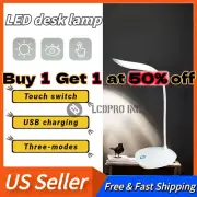 LED Desk Lamp Flexible Gooseneck Table Lamp Touch Control Compact Portable Lamp