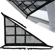 Truck Ceiling Cargo Net,Triangle Car Roof Storage Net | Adjustable Straps, Heavy-Duty, Space-Saving Automobile Interior Accessories for Outdoor Adventure Long Distance Travel