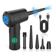 Compressed Air Duster Fit for Computer Keyboard 51000 RPM for PC Crumbs Car X1D1