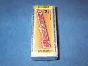 RICO PLASTICOVER Bb CLARINET REEDS -NEW OLD STOCK BOX of 5, 2.5 STRENGTH 2 & 1/2