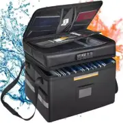 Fireproof Waterproof Document Box with Lock – Protect Valuables