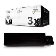 3x Ink Cartridges for Oki MB 472 492 562 Dn Dnw 45807106 Black