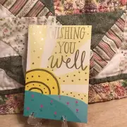 Vintage Hallmark Heartline “Wishing You Well “ Get Well Card