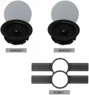 TIC MC8O26 6'' Ceiling Speakers W/Magnetic Grill(Pair)