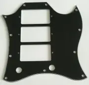 For 3-Ply Gibson SG Standard 3 Pickup Guitar Pickguard Scratch Plate,Black
