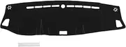 REPAIROCK Dash Cover for Isuzu D-MAX MU-X 2019-2024 Dash Board Mat Ultra Soft Non-Slip Dash Cover Mat Polyester Center Console Dashboard Cover Pad Carpet Black