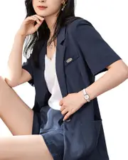 OUNIXUE 2pc Blazer & Short Set