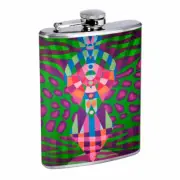 Abstract Art Em19 8oz Stainless Steel Flask Drinking Whiskey Liquor