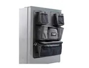 Kings Plus Upright Organiser - 6 Storage Pockets - Inc. Hook & Loop Tape Mounting - 370GSM Grey Canvas