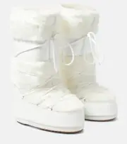 [Moon Boot] Moon Boot Icon faux fur-trimmed snow boots UK 8 white