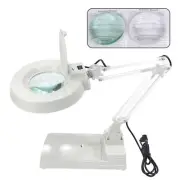 Electronic LED Desk Lamp Magnifier Adjustable Light 10X Super Bright 60LEDs f...