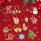 14Pcs 3D Cookie Cutter DIY Christmas Cookie Cutters for Making Muffins Biscuits