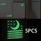 5Pcs Luminous Stars Glow in The Dark Stickers Romantic Kids Moon Stickers