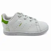 Adidas Stan Smith EL White Green Baby Toddler Disney Kermit The Frog Sneaker