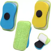 3 Pack Chalk Eraser for Chalkboard, Microfiber Dustless Magnetic Chalkboard Era