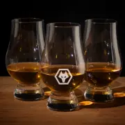 Engraved Wolverhampton Wanderers Whiskey Tasting Glass 6 oz Authentic Glencairn