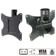 TV Ceiling Mount Bracket Tilt For 1.5" NPT Pipe 23 26 27 32 36 37 40 42" LCD LED