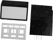 ARTIBETTER 1pc Solar Door Plate House Address Phone Pathway Lights Solar Powered Lights House Number Door Numbers Glowing Outdoor Plate Sensor Power Bank Panel Led Deck Letter Sign Abs