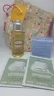 New L'Occitane Almond Oil, Concentrate & Lavender Soap Travel Size Set w/Bag!
