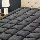 Queen Mattress Pad Quilted Fitted Mattress Protector Cooling Pillow Top Mattress