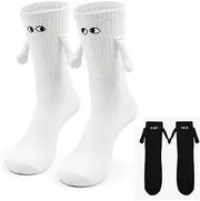 [Weforu] Unisex Funny 3D Magnetic Hand Socks, Novelty Socks,Funny Couple Socks Handholding Stockings for Women Men