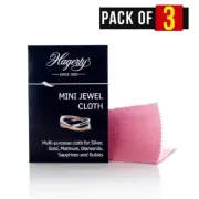 Hagerty A100699 Silver, Platinum, Diamonds, Gold Cloth Mini 9 x 12 cm, Pack of 3